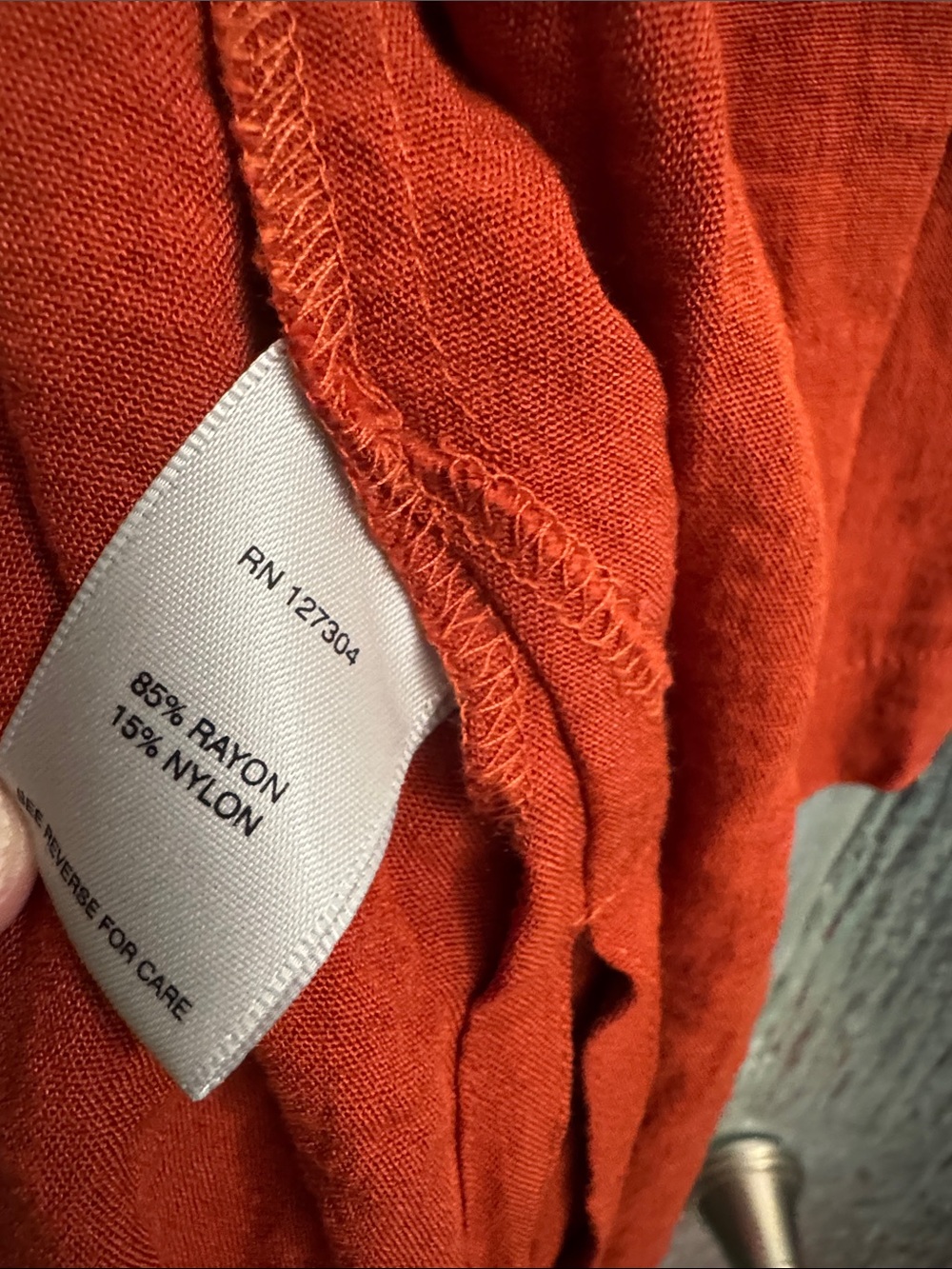John Mark Rust Button-Front Tunic - Picture 9 of 9